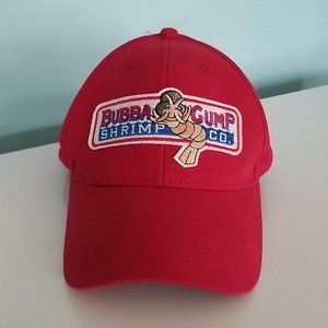 Bubba Gump Shrimp Red Adjustable Baseball Hat Cap
